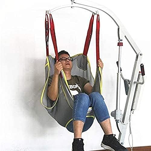 Toileting Sling Patient Lifter Equipment Bariatric Handicap Lift Commode Sling with Head Support, for Transfer from Bed to Wheelchair, Recliner, Shower Chair Or Toilet