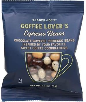 Trader Joe's Coffee Lover's Chocolate-Covered Assorted Espresso Beans - 4 Count (2.5 oz ea)