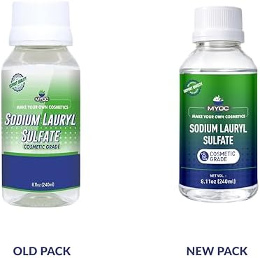 Sodium Lauryl Sulfate (240 ml / 8.11 fl oz) - Cosmetic Grade for DIY Shampoo Body Wash Cleanser & Soap Formulations