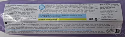 Premier Life M&S Milk chocolate Sandwich fingers buttery biscuits with smooth chocolate 300g - 3 Pack