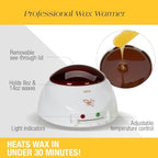 GiGi Brazilian Hard Wax Kit – At-Home Hair Removal Waxing Kit for Women with Wax Warmer, Applicator Sticks & Pre/Post Wax Care - Ideal for Face & Body