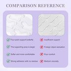 Ear Stickers, 32 pcs Butterfly Shape Ear Shaping Stickers for Concave Ears, Strong Support Ear Correction Kit Say Goodbye to Flat Ears for Natural Ear Contours Ear Lobe Support Patches (Clear)