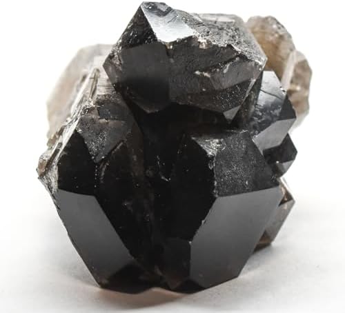 3.2" 190g Rainbow Sparkling Black Smoky Quartz Rough Points Cluster Natural Gemstone Crystal Mineral Collectible Raw Specimen - Brazil