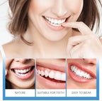 Moldable False Teeth,Silicone Dentures,Men and Veneers Teeth for Women,Upper and Lower Matching Set, Convenient and Quick, Suitable for Daily, Party (White)