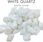 1 LB White Quartz - Natural Raw Stones for Tumbling, Cabbing, Fountain Rocks, Decoration, Polishing, Wire Wrapping, Wicca & Reiki, Gemstone, 1 Inch+ Size, 2000+ Carat