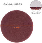Generic 8pcs Drill Power Brush 4 Inch Tile Scrubber Scouring Pads 800 Grit for Bathroom Kitchen Household Cleaning