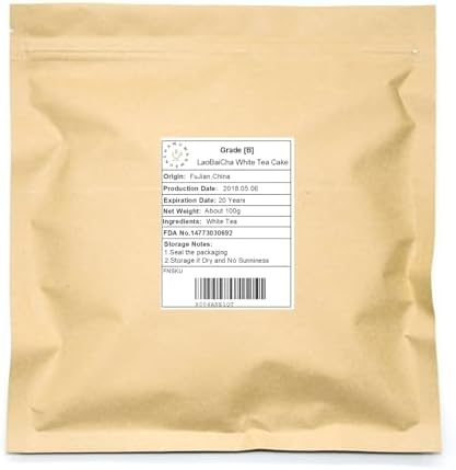 ChaWuWarmSun-ShouMei White Tea Cake,100g/3.52oz,FuDing Shou Mei Bai Cha Chinese Tea