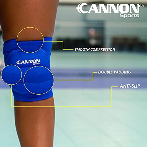 Cannon Sports Pro Volleyball Knee Pads – Thick Padded Sponge for Extra Support – Breathable Anti-slip Collision Avoidance Pro Knee Pads – Volleyball, Wrestling, Working & More