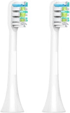 Compatible for SOOCAS X1 X3 X3U X5 Teeth Brush Replacement Heads ，Sonic Electric Toothbrush(White 2 pcs)