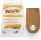 SoleAid Adjust-A-Heel | USA Made Height Adjustable Heel Lift for Uneven Legs and Gait Discrepancy, Heel Cushion Shoe Insert for Achilles Tendonitis Relief, Single Pack (Small: Men 3-7 / Women 5-10)