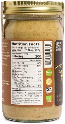 Artisana Organics Raw Walnut Butter with Cashews (2-Pack), 14oz Jars | No Sugar Added, Whole30 Compatible | Vegan + Paleo Friendly, Non GMO
