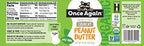 Once Again Organic Crunchy Peanut Butter No Sugar Added - Single Ingredient, Unsalted, Natural Peanut Butter No Palm Oil - Glass Jar, Non-GMO, Gluten Free - Chunky, Unsweetened - 1 Jar (16 oz)