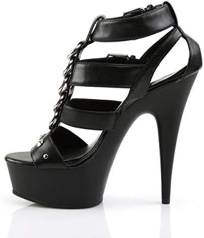 Pleaser Women's Delight-658/Bpu/M Platform Sandal