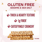 Wasa, Gluten Free Sesame & Sea Salt Crispbread, Net wt. 6.1 Oz (Pack of 1)