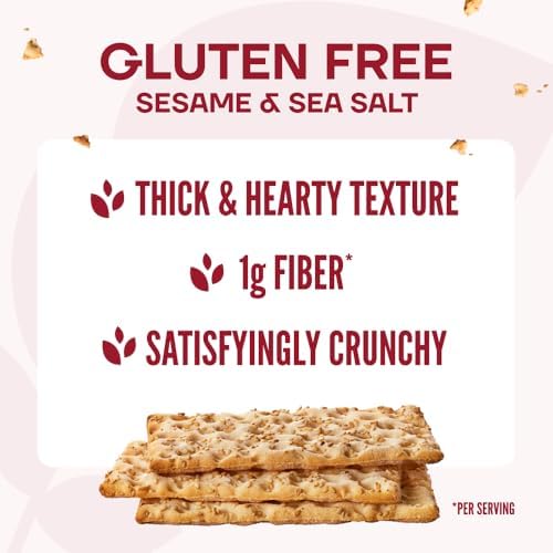 Wasa, Gluten Free Sesame & Sea Salt Crispbread, Net wt. 6.1 Oz (Pack of 1)