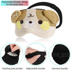 Cididu 10 Pack Cute Eye Sleep Mask for Kids, Cartoon Animal Eye Cover with Adjustable Strap, Soft Lightweight Night Sleep Blindfolds Funny Cat Eyeshade for Girls Teens Women Men Travel Yoga Nap Party