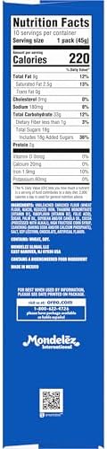 OREO Chocolate Sandwich Cookies, 40 Snack Packs (4 Cookies Per Pack, 4 Boxes)