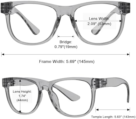 Eyekepper Metalless Reading Glasses with Screwless Spring Hinges Large Frame Readers for Men Green +1.25