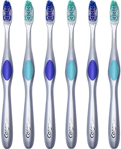 Colgate 360 Enamel Health Sensitive Toothbrush, Compact Head, Extra Soft - Pack of 6