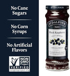 St. Dalfour Black Raspberry Fruit Spread - 10oz - 100% from Fruit, No Artificial Ingredients, Non-GMO, No Cane Sugars, All Natural - Pack of 6
