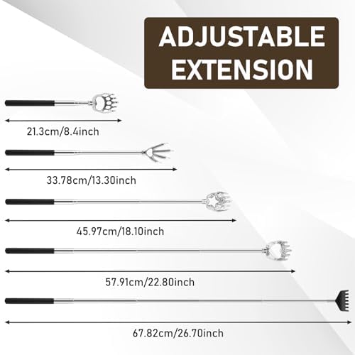 SIKEMAY 5 Pack Back Scratcher, Fathers Day Dad Gifts, Stocking Stuffers for Men Women Adults Teens Boys, Adults Prizes, Easter Basket Stuffers, Funny Gag Small Gifts for Christmas Valentines Birthdays