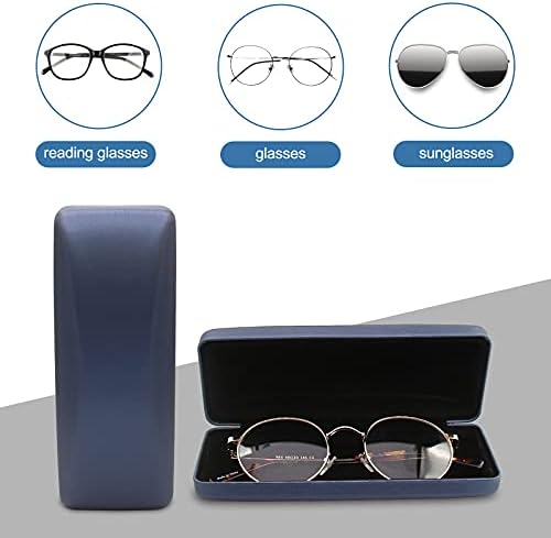 SMARTTOP Hard Shell Eyeglass Case- Glass Case With Cleaning Cloth, Glasses Case hard shell for men women