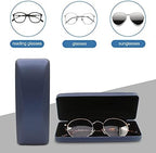 SMARTTOP Hard Shell Eyeglass Case- Glass Case With Cleaning Cloth, Glasses Case hard shell for men women