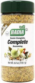 Badia Complete Seasoning, 6 oz - All-Purpose Spice Blend of Garlic, Onion, Salt, Pepper, Herbs & Spices - Savory Signature Blend