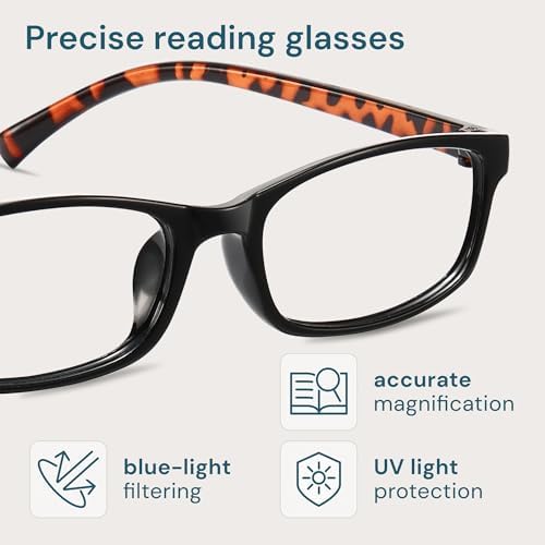 Gaoye +1.0 Multi Pack Reading Glasses Women - Blue Light Blocking Lenses, TR90 Frames, UV400 - Eyeglasses with Clear Vision