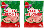 Vattenmeloner (Watermelon) Swedish Gummy Candy by MalacoSE (2 pack)