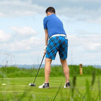 Royal & Awesome Mens Golf Shorts, Crazy Golf Shorts For Men, Plaid Shorts Men - Golf Tool Included