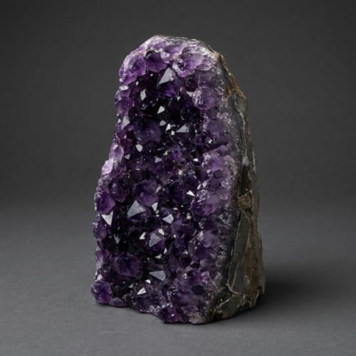 Large Natural Amethyst Crystal Cluster (1.5–2 lb) – Raw Brazilian Purple Geode Druzy Quartz – Healing Crystal Stone for Home Decor, Meditation, Chakra Energy & Spiritual Gifts