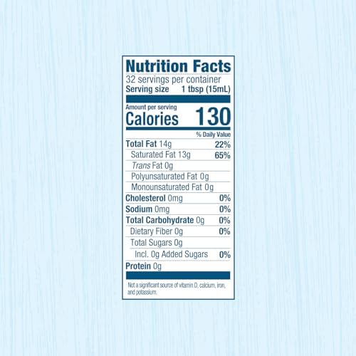 Carrington Farms Organic Liquid Coconut Cooking Oil, 32 Fl Oz –Unflavored, Unscented, High Smoke Point, MCT-Rich, No Trans Fat – For Cooking, Sautéing, Frying & Baking – Gluten Free, Non-GMO, Hexane Free, BPA Free Bottle