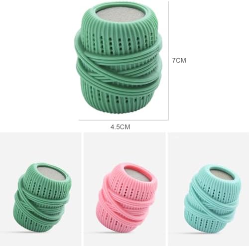 3Pcs Washing Machine Laundry Ball Fabric Softener Ball Dispenser for Washing Machine Laundry Softener Liquid Refillable Ball Cleaning Tool Washing Sponge Household Substitute