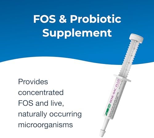 Pet-Ag Zoologic Bene-Bac Plus Mammal Gel - 30 gm Syringe - FOS & Probiotics for Dogs, Cats, Exotic and Wildlife Mammals