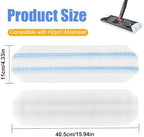 H2prO Mop Replacement Pads Compatible with OCedar H2prO Flat Mop System,Microfiber Mop Heads Replacements for OCedar H2prO Flat Mop,Machine Washable and Reusable for H2prO Refills, 2 Pack