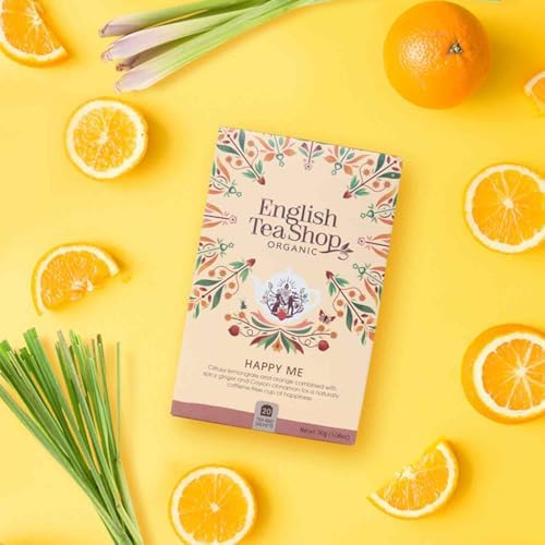 English Tea Shop Organic Caffeine Free Happy Me, 20 Sachet Tea Bags