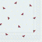 IHR 20 Luxury Paper Luncheon Napkins- Little Ladybirds (Light Blue)