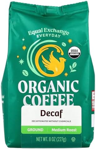 Equal Exchange Organic Coffee, Ground, Medium Roast, Decaf, 8 oz (227 g)