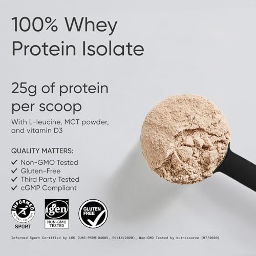 Sports Research Whey Protein Isolate - Sports Nutrition Protein Powder 25g per Serving - 5lb Bag Whey Protein - Dutch Chocolate Bulk Protein Powder, 60 Servings