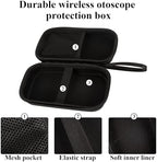 Hard Carrying Case compatible with ScopeAround Wireless Otoscope，Dual View Ear Camera Storage Case for Travel-Black