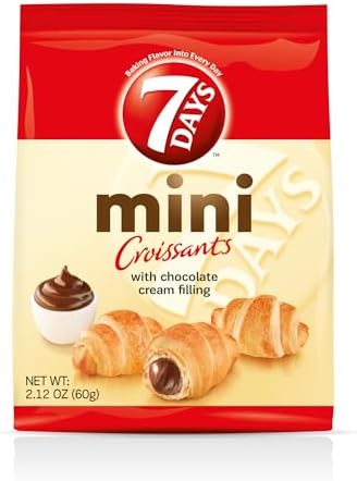 7Days Mini Croissant Pouches, Chocolate (2.12oz, Pack of 20)