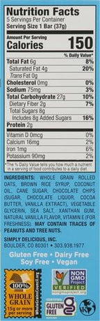 Bobo's Oat Bites Original with Chocolate Chips, 1.3 Oz, 5 Ct