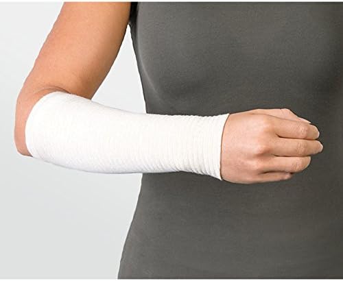 Lohmann & Rauscher Lohmann&Rauscher tg grip II Elasticated Tubular Compression Bandage, Seamless Tube Stockinette Wrap for Retention, Lymphedema, & Swelling, Beige, Size E