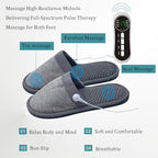 Microcurrent Massage Sandals,Reflexology Slippers for Men Women Plantar Fasciitis Relief,Acupressure Shoes Gray