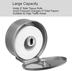 Commercial Jumbo Toilet Paper Dispenser, Wall Mount Stainless Steel 9 Inch Roll Toilet Paper Holder Bath Tissue Dispenser Lock Key (Brushed)