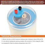Electric Calorimeter for Heat Measurement, PVC Double Wall Physics Laboratory Teaching Equipment for Middle School Science Students