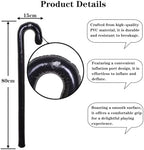 Honcloud 2Pcs Old Man Inflatable Cane Costume Accessories PVC Blow Up Cane Walking Stick Crutch Gag Gift Senior Retirement Party Decorations Gifts Santa Claus Costume