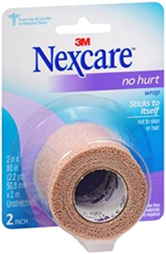Nexcare No Hurt Wrap 2 in x 80 in , 1 Each (Pack of 4)