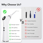Electric Tonsil Stone Remover Vacuum – High-Precision & Painless Cleaning, Food-Grade Material, 6 Suction Levels | Tonsil Stone Removal Kit with LED Light, Oral Protection & 11 Attachments